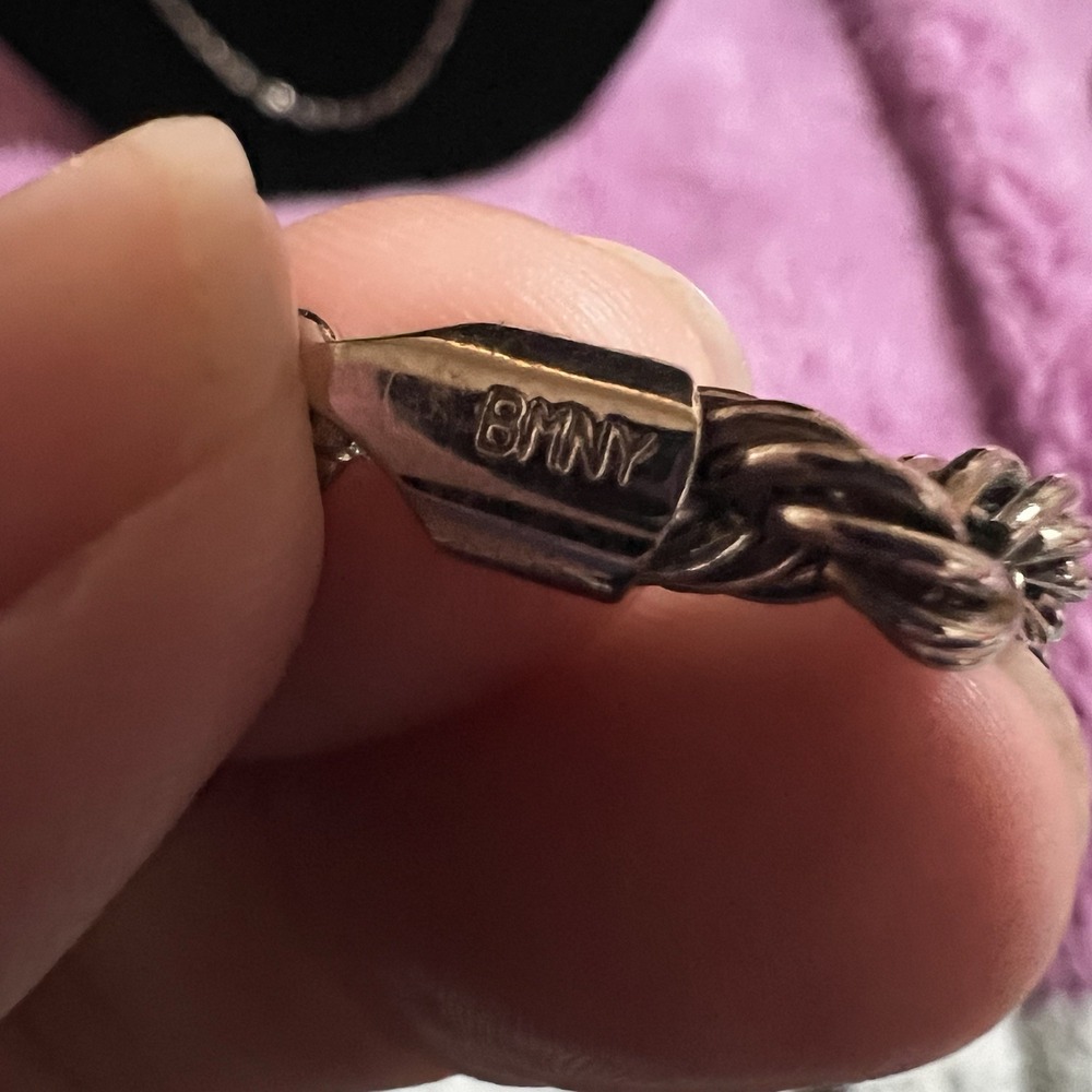 BMNY SILVER CHAIN W/ 24KGP 23 1/2 Inches - Picture 7 of 8